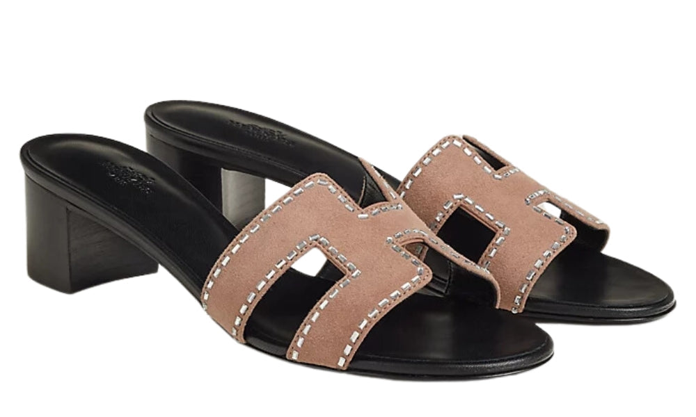 HERMES Oasis Sandal "Rose Perle"