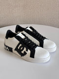 Dolce & Gabbana Portofino Light Strobel Sneakers – Multicolor Canvas & Calfskin (Men’s)