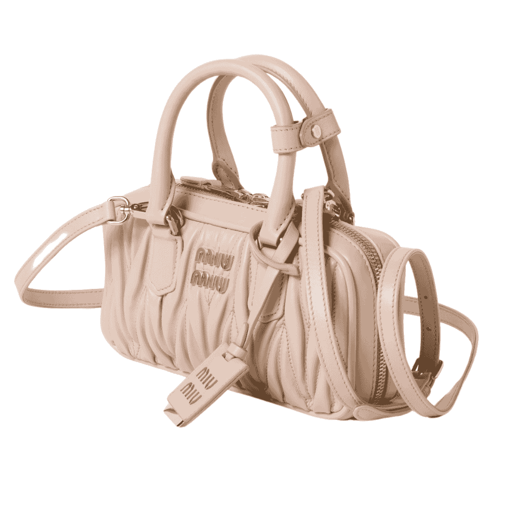 Miu Miu Bag| Arcadie matelassé nappa leather mini-bag "Powder Pink"