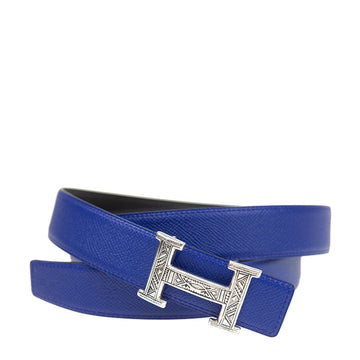 Hermès leather belt Blue
