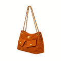 Chanel Bag | 25 Small Hobo Bag Suede Dark Brown