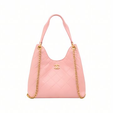 Chanel Bag | Hobo Handbag Light Pink Shiny Lambskin