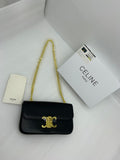 Celine Bag | Cuir Triomphe Chain Shoulder Black