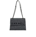 Chanel Bag | Shoulder Bag In A Felted Material With A Black Logo.