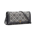 Tory Burch Bag | T Monogram Jacquard Wallet Crossbody In The Color Tory Navy