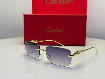 Cartier sunglasses appear to be the Panthère de Cartie