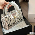 Chanel Bag | Kelly Silver Mirrored Calfskin