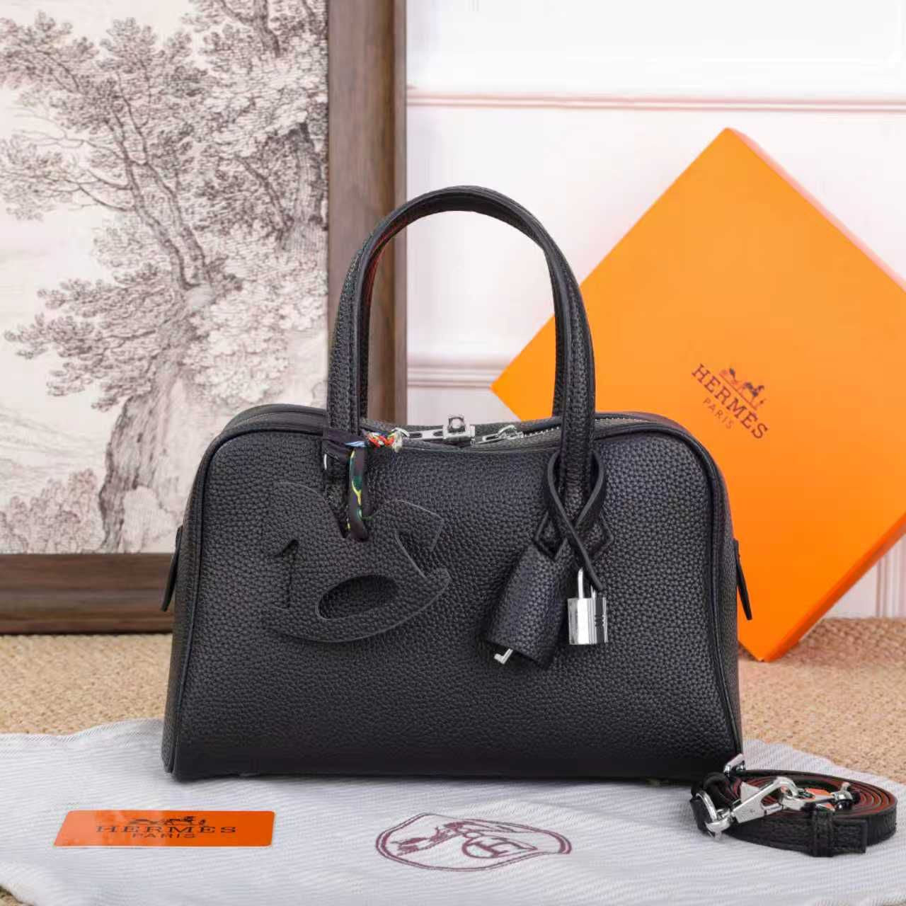 Hermès Bag | Victoria II 35 Fourre Black